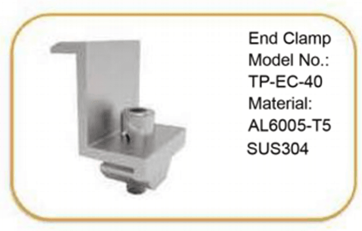 Крайний прижим Finvalsolar TP-EC-40