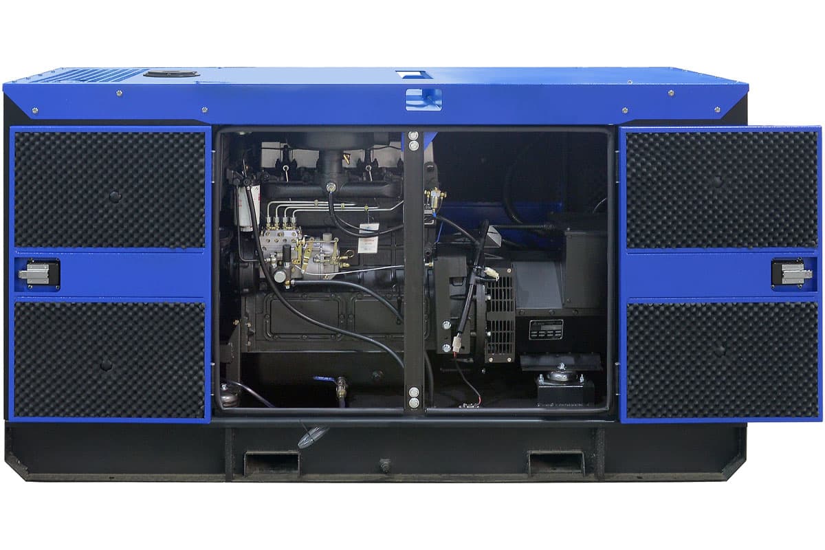 Дизельный генератор ТСС АД-24С-Т400 в шумозащитном кожухе с АВР, фотография 5