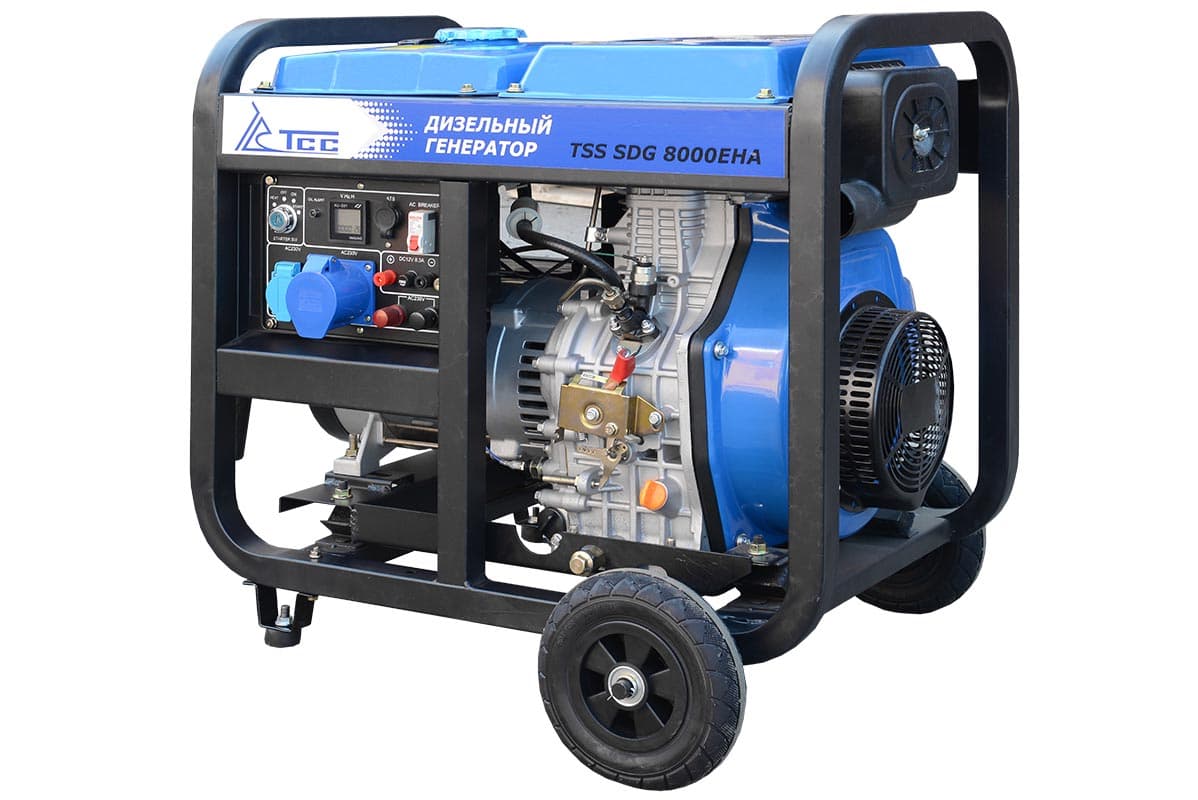 Дизель генератор TSS SDG 7500EHA в кожухе 1200, фотография 3