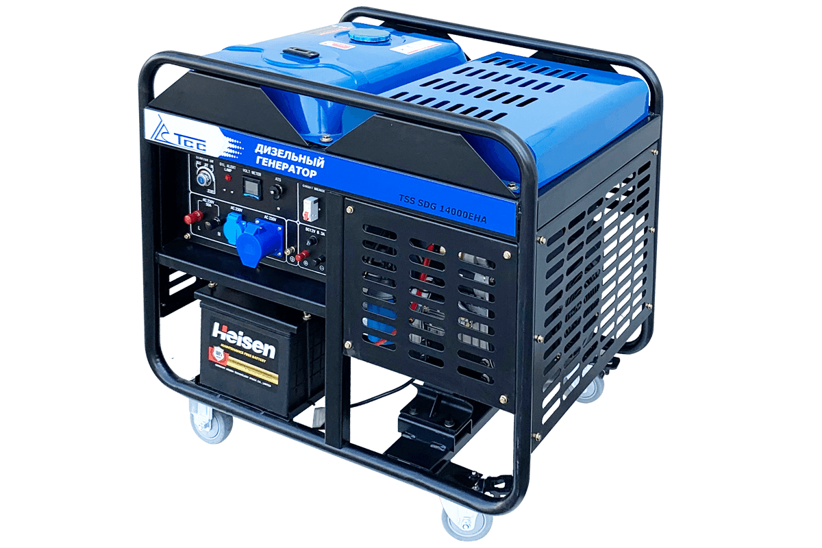 Дизель генератор TSS SDG 14000EHA в кожухе 1600, фотография 3