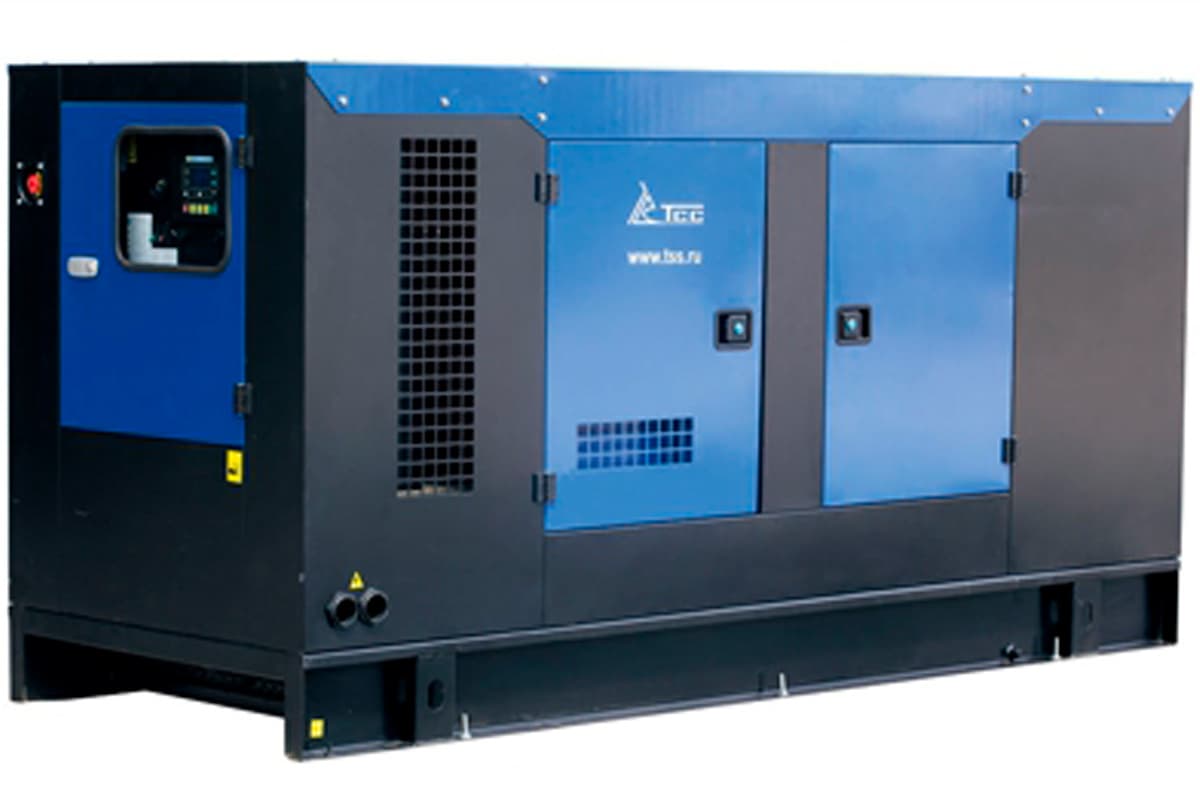 Дизельный генератор ТСС ЭД-250-Т400 в шумозащитном кожухе на прицепе, фотография 2