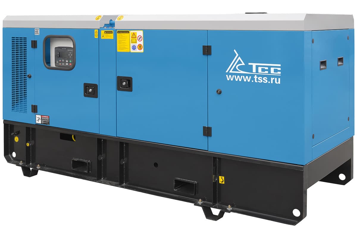 Дизельный генератор ТСС АД-60С-Т400 в шумозащитном кожухе, фотография 2